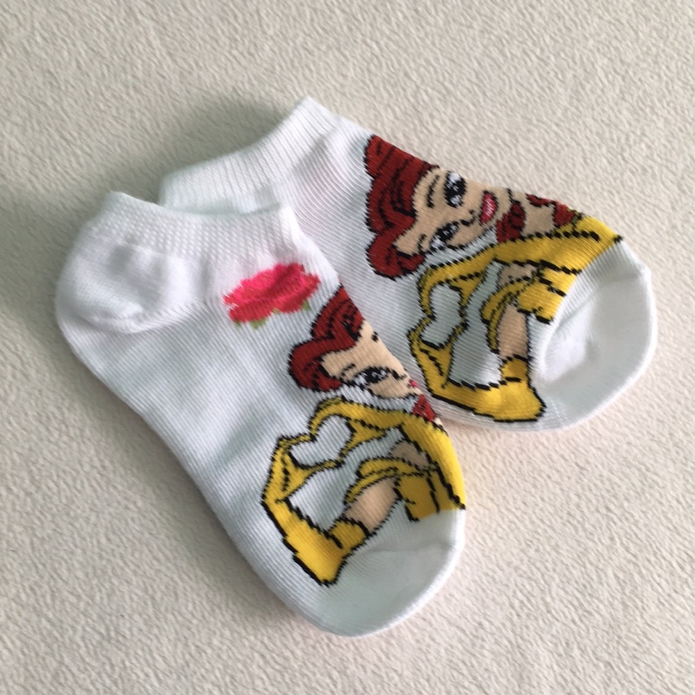 👑🌹New Disney Princess Belle Ankle Socks, Bundle and Save (see below) 🌹👑